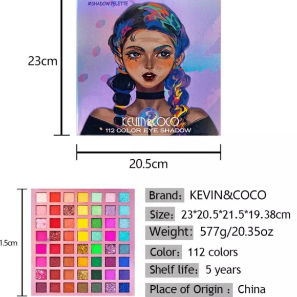 Kevin and Coco 112 color eyeshadow - Picture 4 of 4